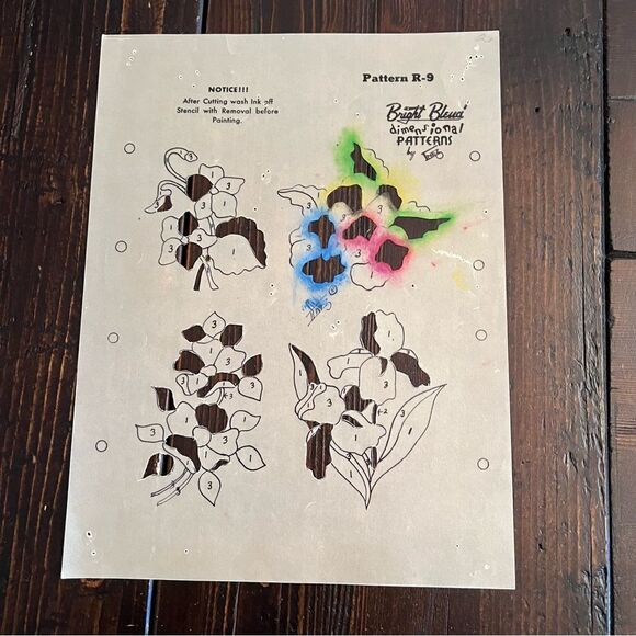 Vintage Bright Blend Dimensional Patterns by Inez - Picture 4 of 5